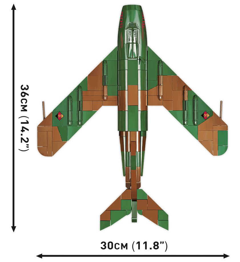 Východoněmecký stíhací letoun LIM-5 (MIG-17F) COBI 5825 - Cold War