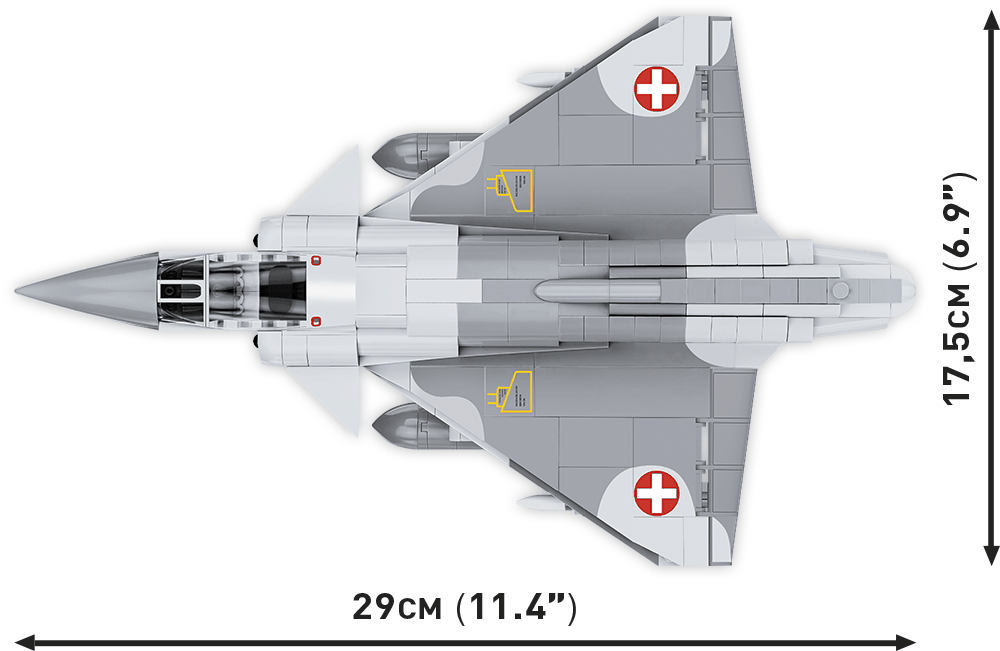Svýcarský víceúčelový stíhací letoun Dassault Mirage III COBI 5827 - Armed Forces