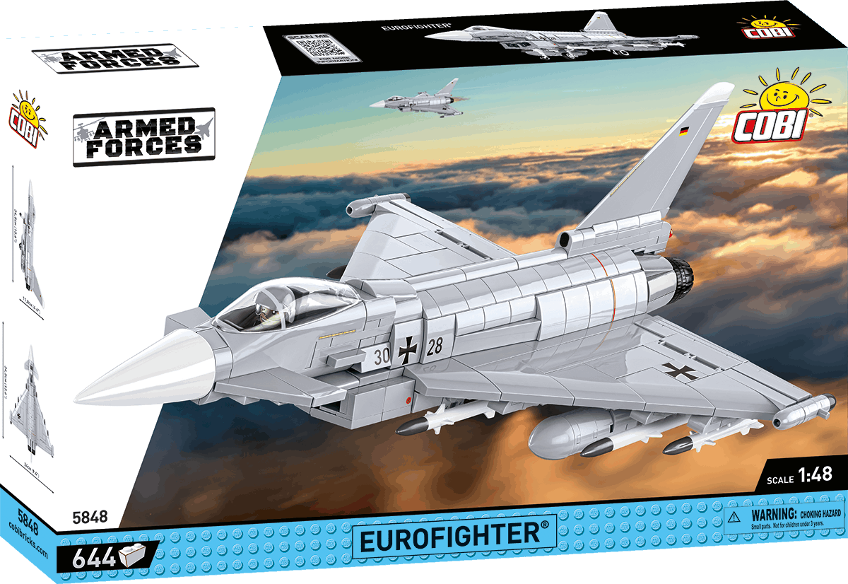 Víceúčelový stíhací letoun Eurofighter TYPHOON COBI 5848 - Armed Forces 1:48