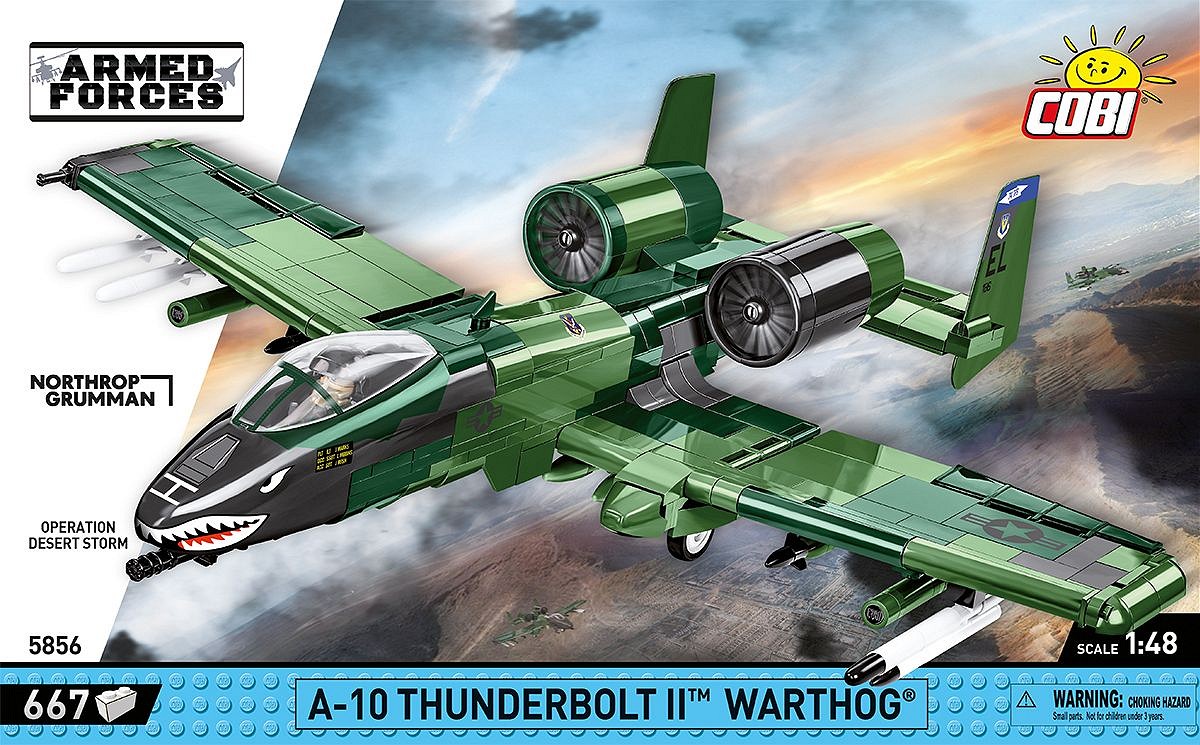 American combat aircraft A-10 Thunderbolt II WARTHOG COBI 5837 - Armed Forces - kopie