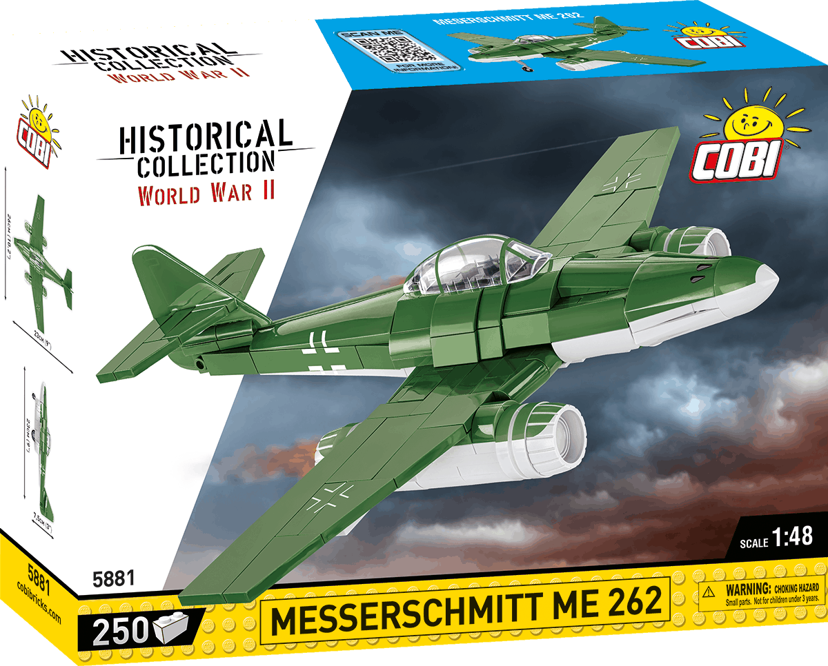 Německý proudový stíhací letoun MESSERSCHMITT ME 262 COBI 5881 - World War II 1:48