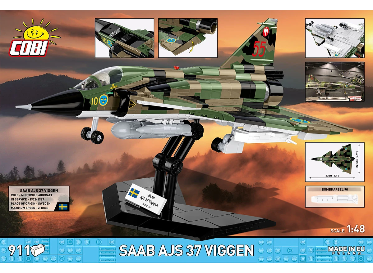 Swedish multirole combat aircraft SAAB JAS 39 Gripen E COBI 5820 - Armed Forces - kopie