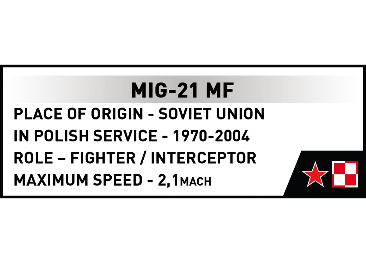 Russisches Kampfflugzeug MiG-21 COBI 5919 - Armed Forces 1:48 - kopie