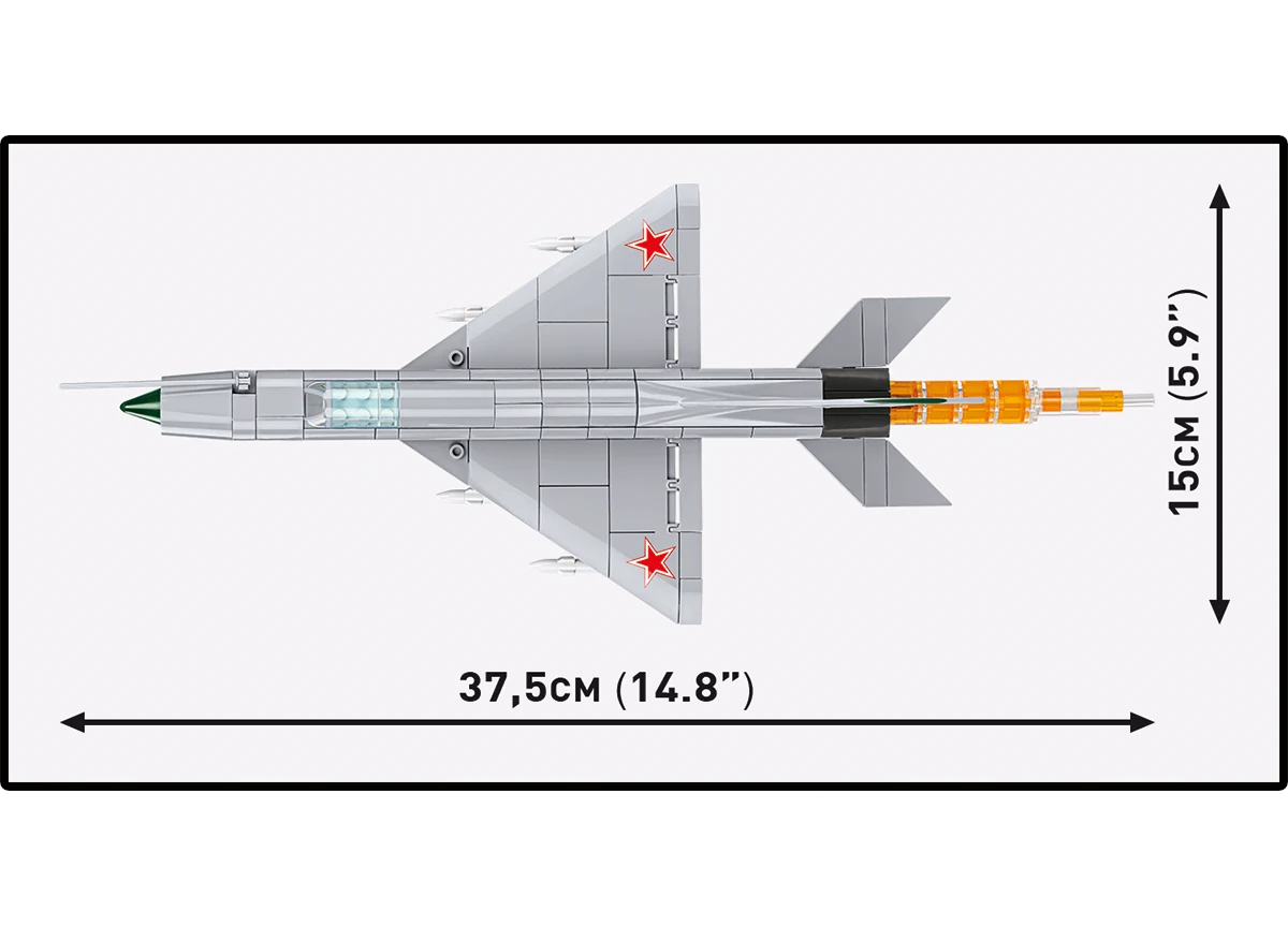Russisches Kampfflugzeug MiG-21 COBI 5919 - Armed Forces 1:48 - kopie