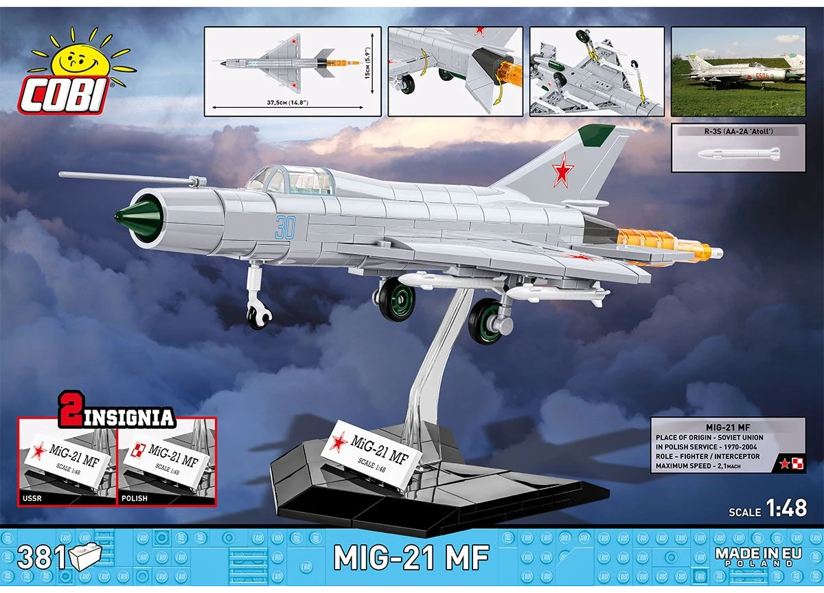 Russisches Kampfflugzeug MiG-21 COBI 5919 - Armed Forces 1:48 - kopie