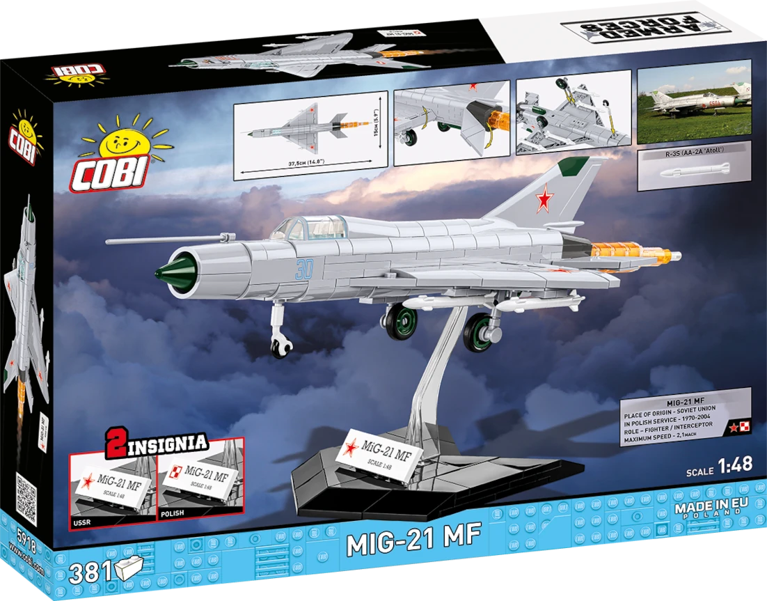 Russisches Kampfflugzeug MiG-21 COBI 5919 - Armed Forces 1:48 - kopie