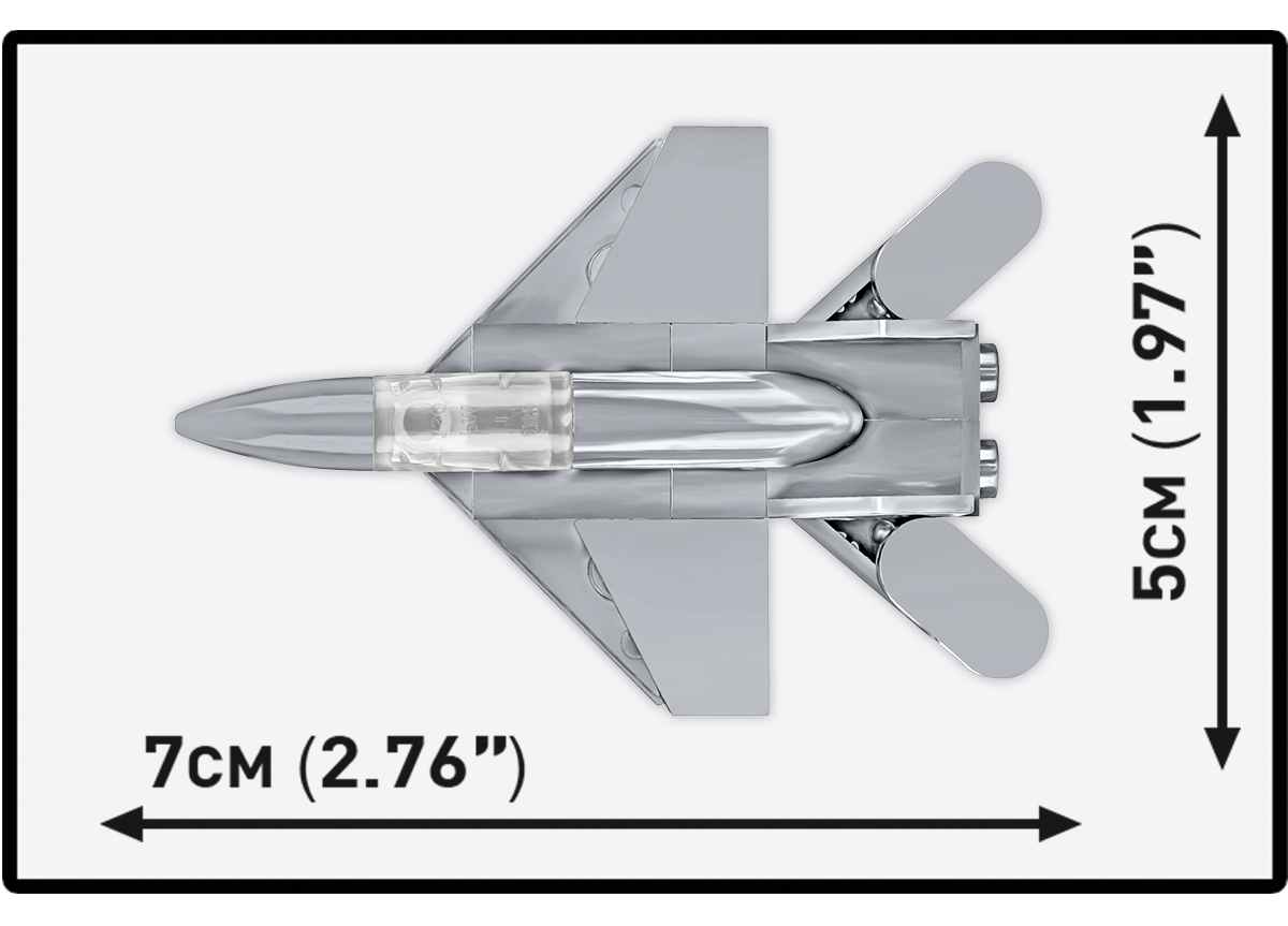 Mini prúdová stíhačka MiG-29 Fulcrum COBI 5928 Armed Forces