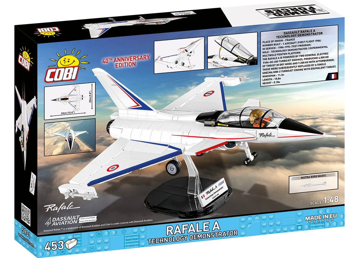 Francouzský víceúčelový stíhací letoun Dassault Rafale A COBI 5931 - Armed Forces 1:48