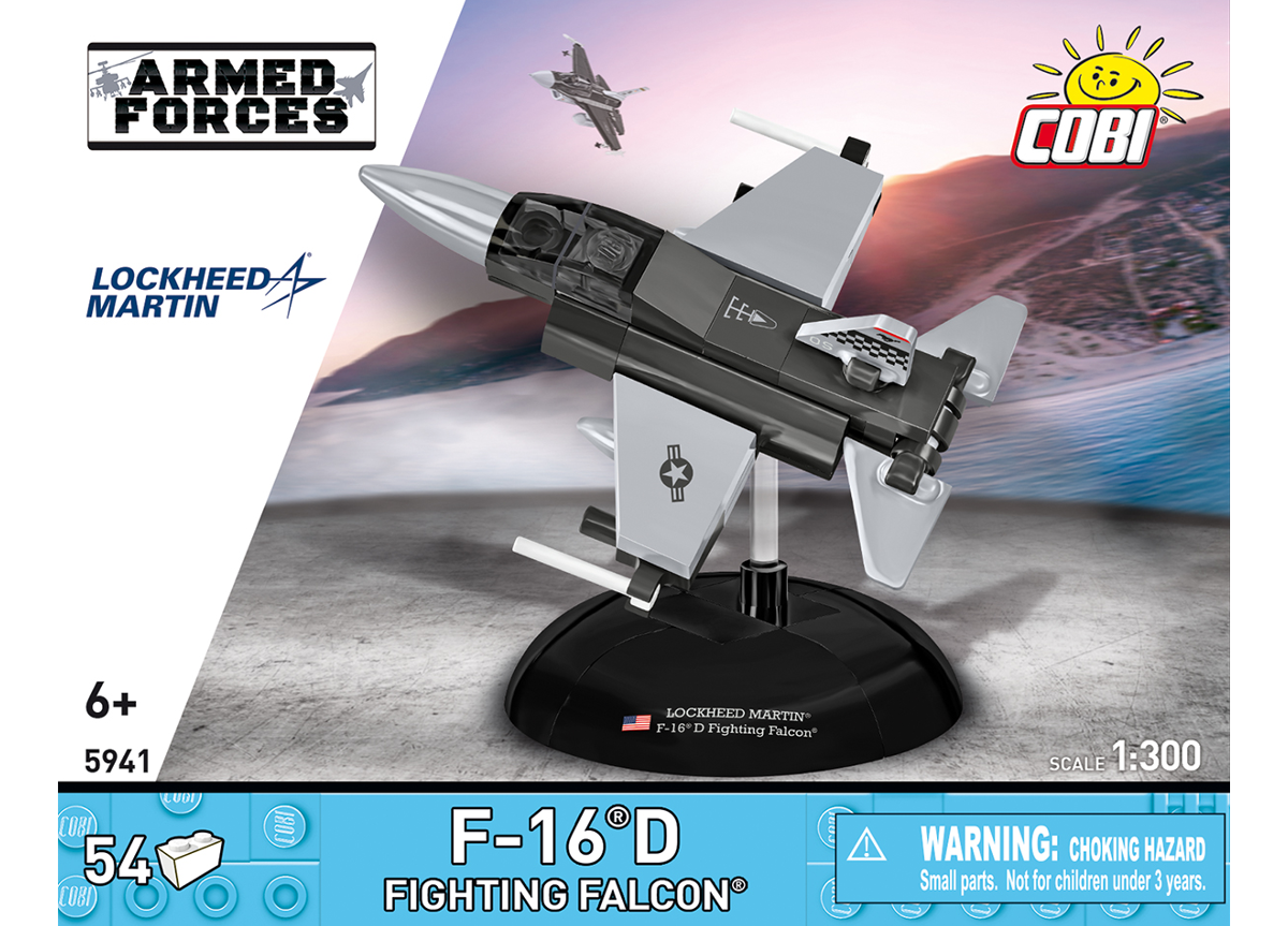 Mini proudová stíhačka F-16D Fighting Falcon COBI 5941 Armed Forces 1:300