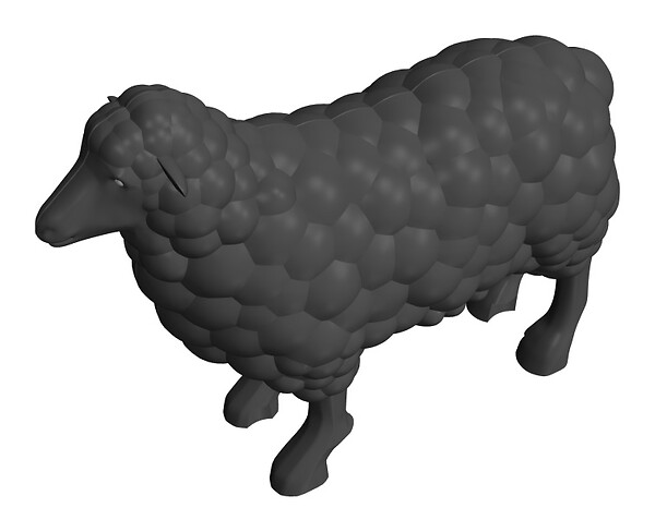 Figurka černá ovečka COBI-94013