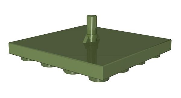 Náhradní díl - čep tankové věže 4x4 duo zelený COBI-59544