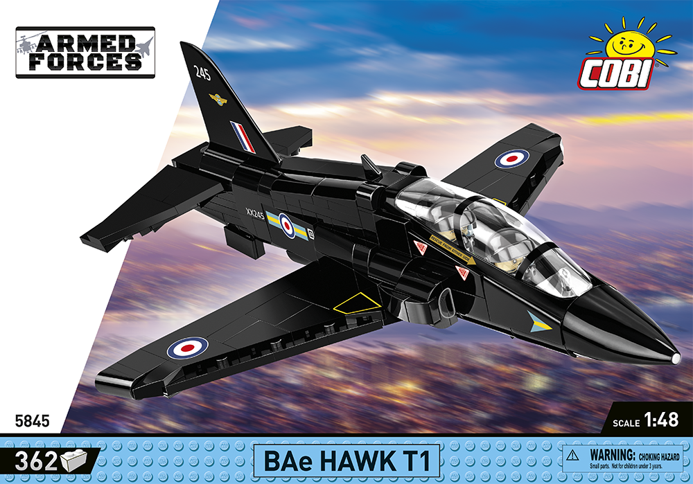 Britský pokročilý cvičný letoun BAE Hawk T1 COBI 5845 - Armed Forces 1:48