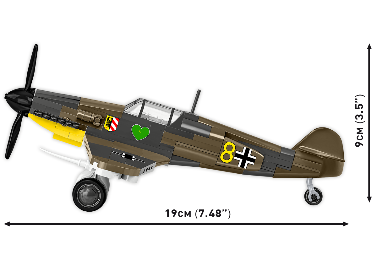 Německý stíhací letoun Messerschmitt BF 109F COBI 5873 - World War II 1:48