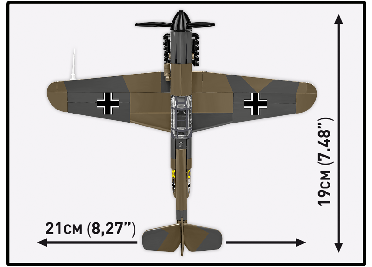 Německý stíhací letoun Messerschmitt BF 109F COBI 5873 - World War II 1:48
