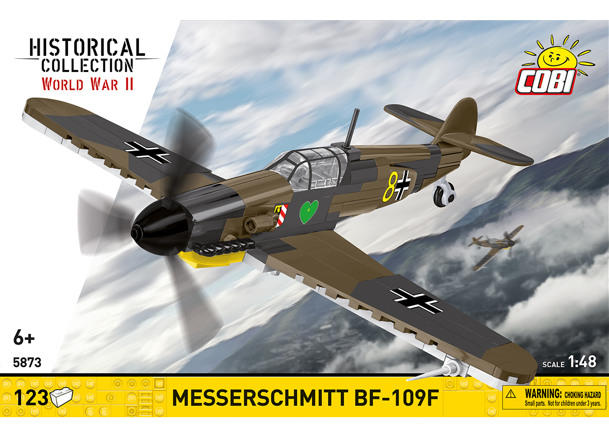 Německý stíhací letoun Messerschmitt BF 109F COBI 5873 - World War II 1:48