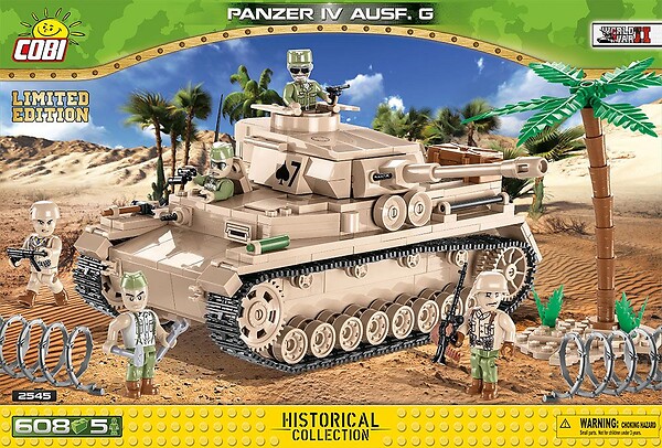 Německý těžký tank  PzKpfW Panzer IV ausf. G LIMITED EDITION COBI 2545 - World  War II