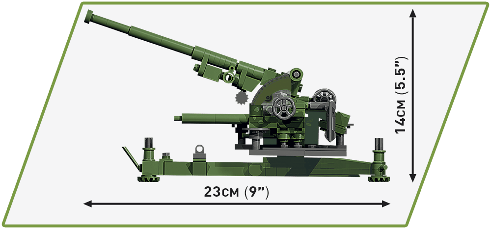 Francouzské protiletadlové dělo Canon de 90mm Modele 39  COBI 2294 - World War II