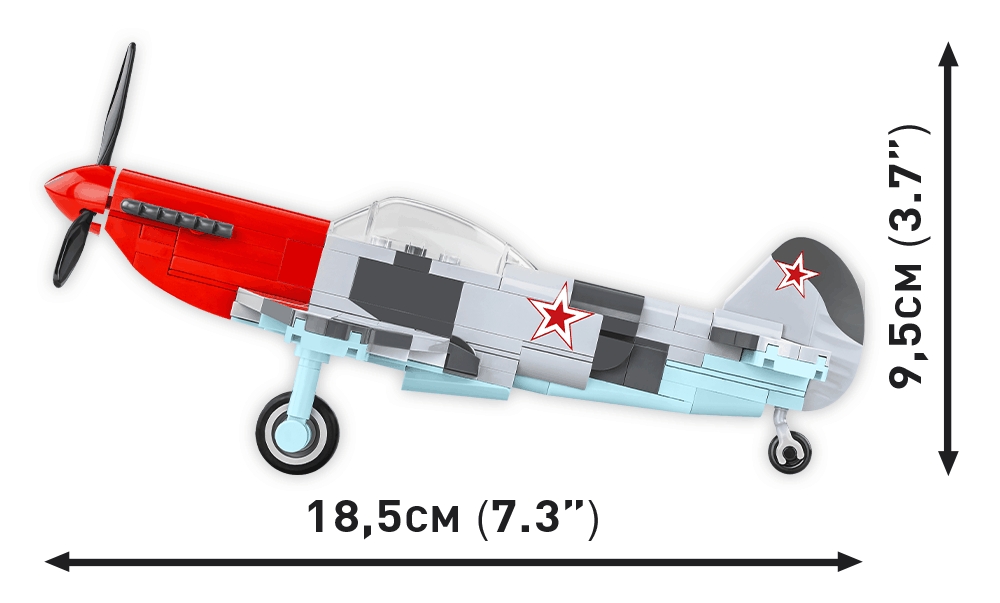 Ruský stíhací letoun Jakovlev JAK-3 COBI 5862 - World War II 1:48