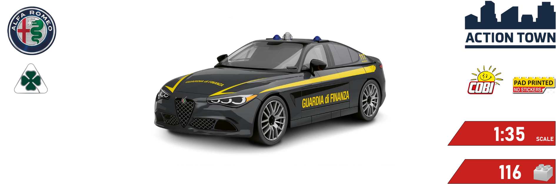 Auto Giulia Quadrifoglio Guardia di Finanza COBI 24657 | Cobishop.cz