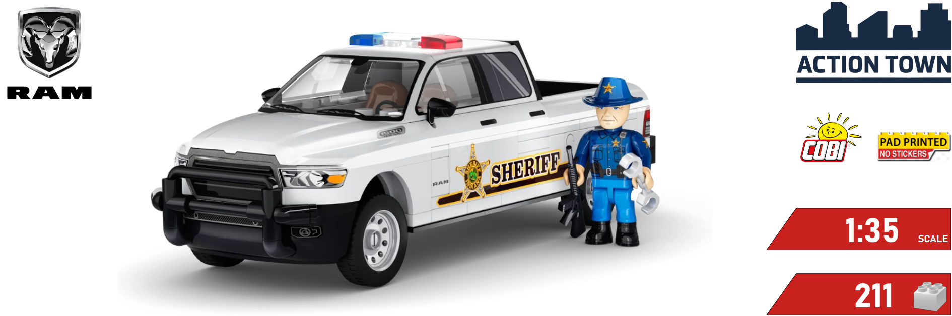 banner automobil RAM 1500 Sheriff COBI 24658 | Cobishop.cz