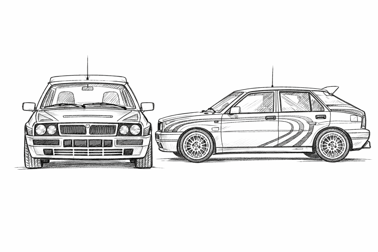 nákres Lancia Delta HF Integrale COBI 24509A | Cobishop.cz