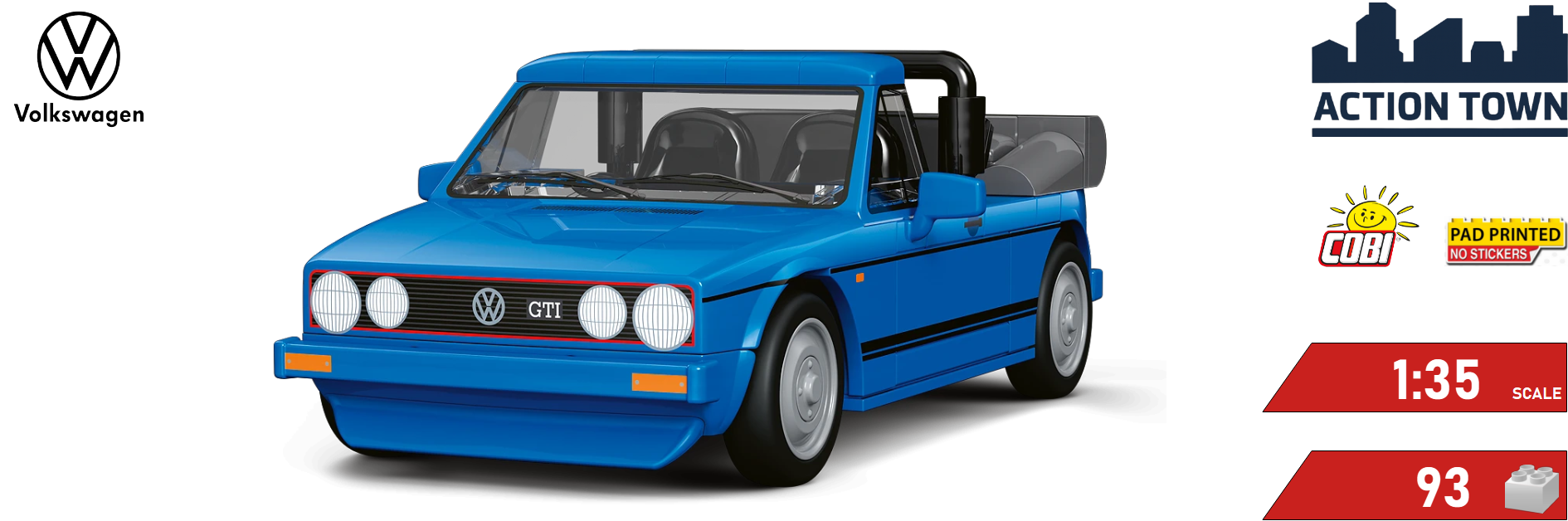 banner VW Golf GTI british version cabriolet 1984 COBI 24661 | Cobishop.cz