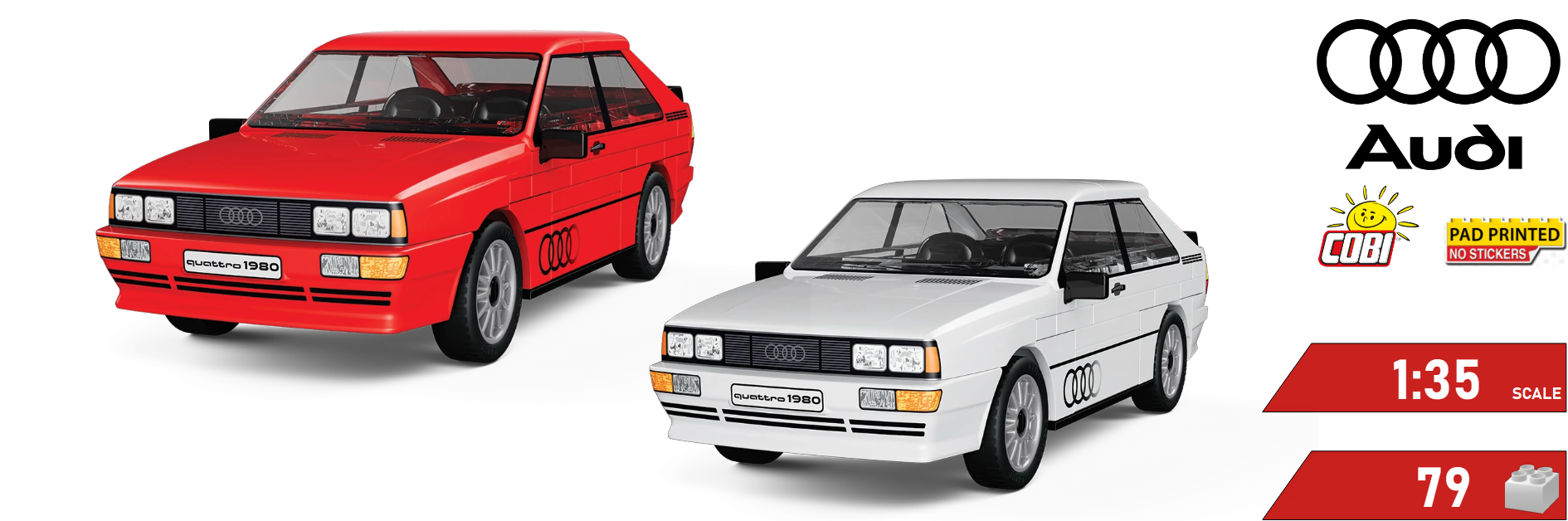 Banner Audi Quattro 1980 COBI | Cobishop.cz