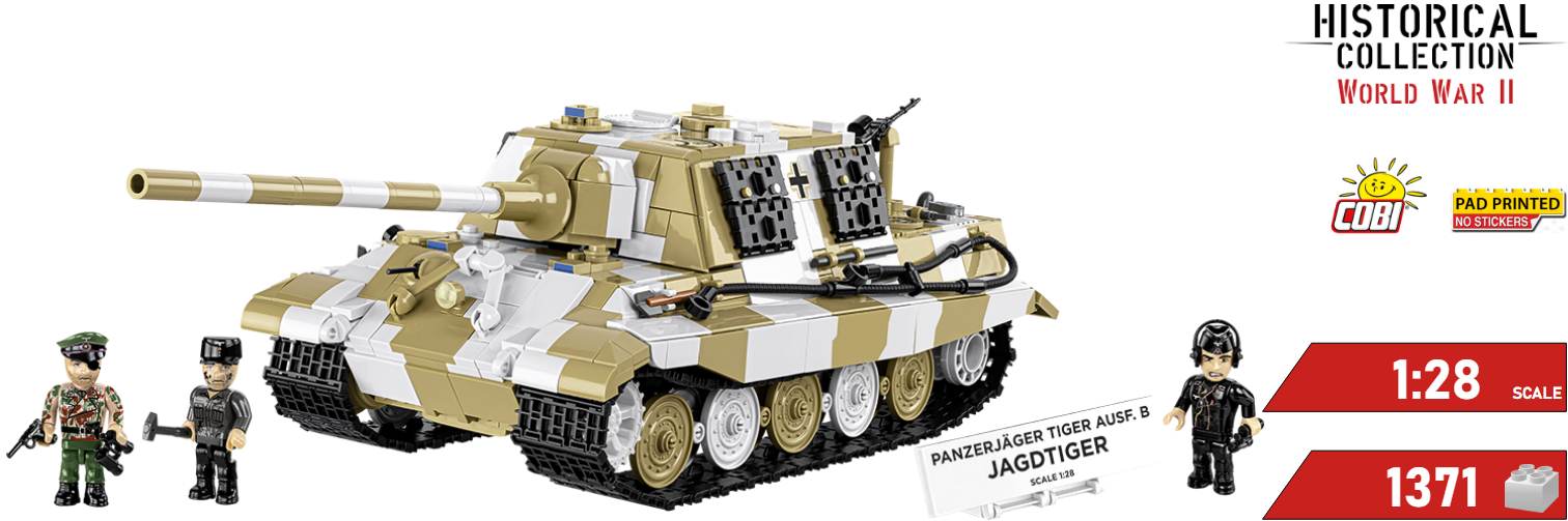 Stavebnice tanku Jagdtiger Panzerjager TIGER COBI 2674