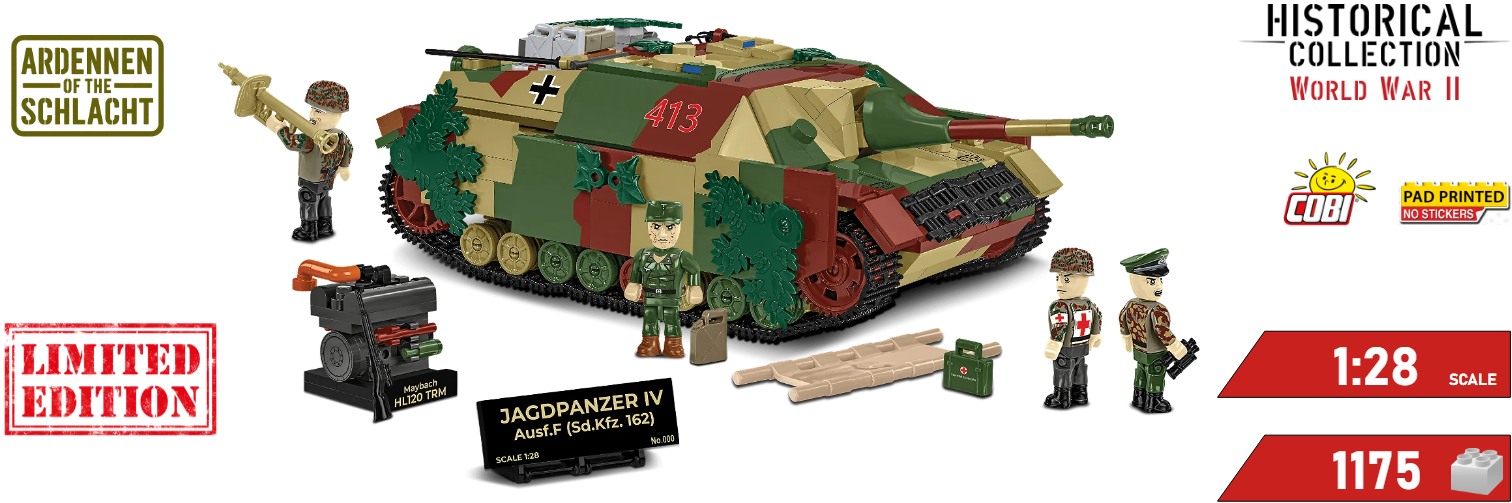 Bausatz deutscher Jagdpanzer Jagdpanzer IV COBI 2667 | Cobishop.cz