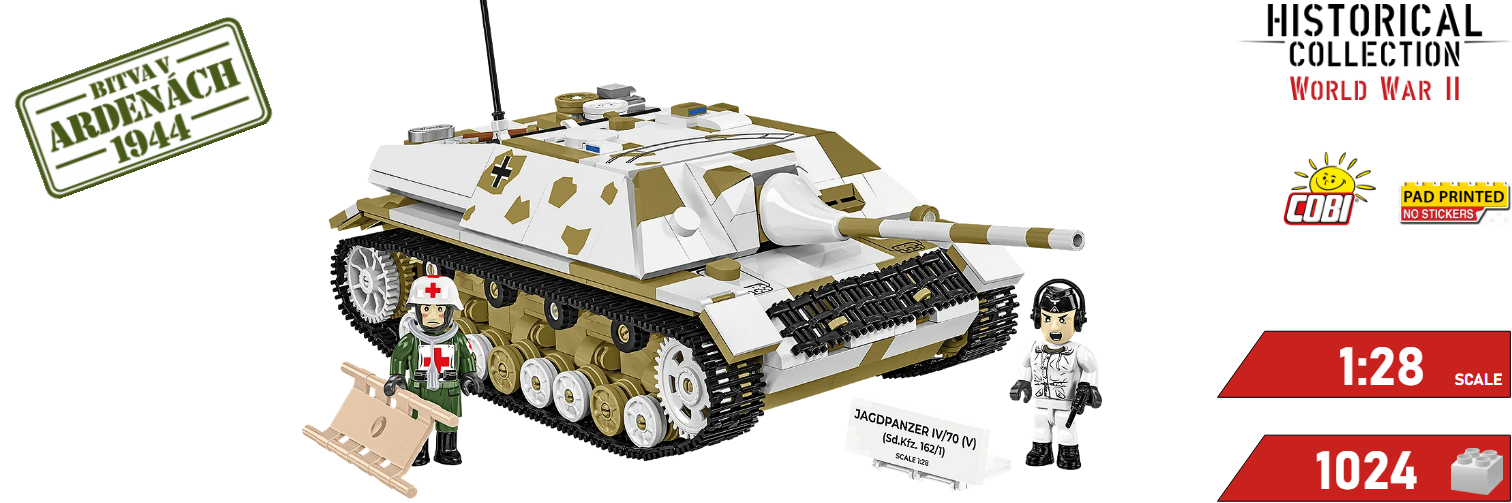 Stavebnice německý stíhač tanků Jagdpanzer IV/70 (V) COBI 2668 | Cobishop.cz
