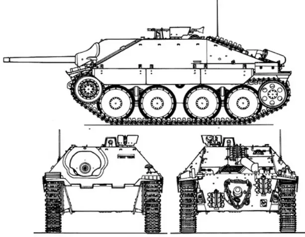 Nákres tanku Jagdpanzer Hetzer COBI 2670 | Cobishop.cz
