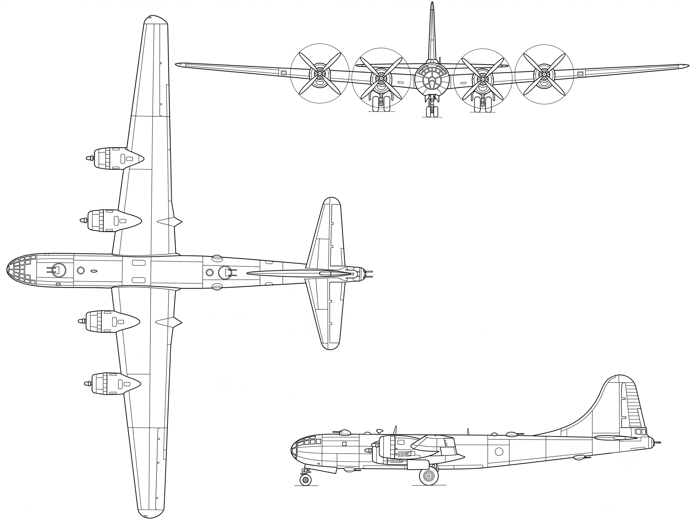 technický nákrel letadla B-29 COBI 5774