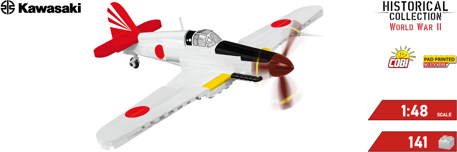 Model japonského stíhacího letadla Kawasaki KI-61 HIEN COBI 5872 | COBIshop