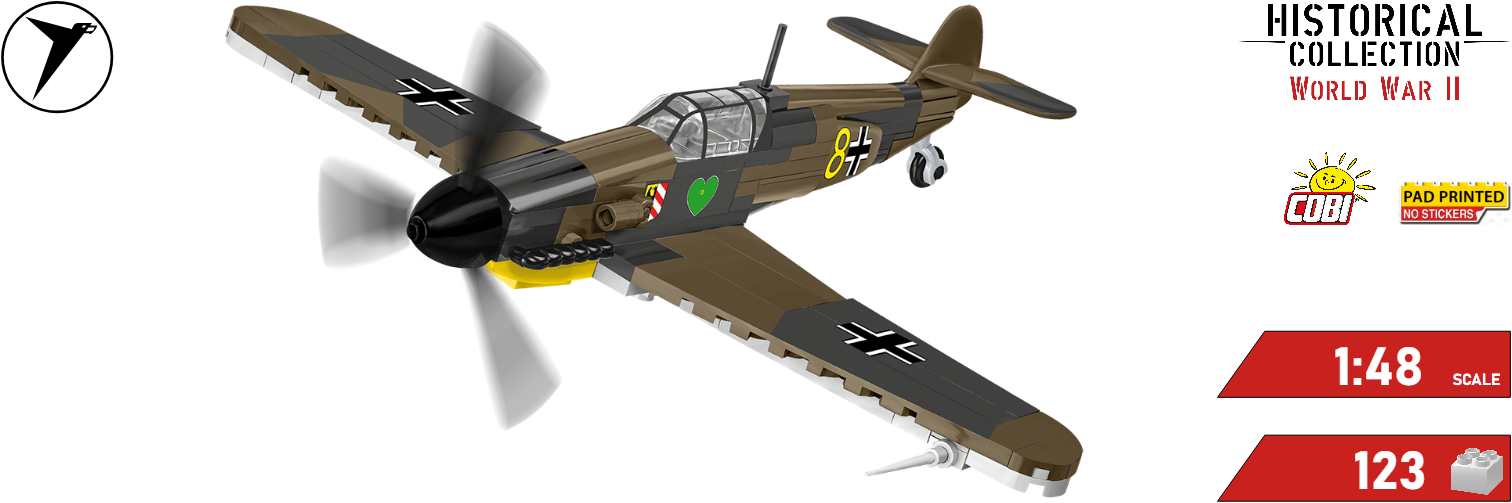 Stavebnice německého letadla Messerschmitt BF-109F COBI 5873 | Cobishop.cz