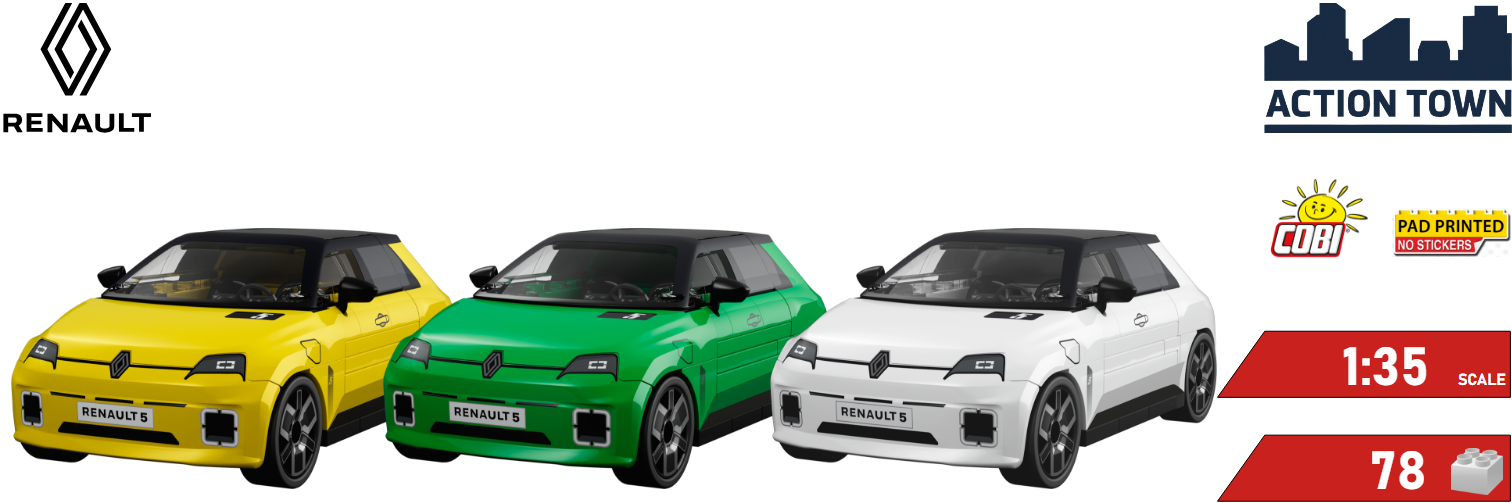 Stavebnice vozů Renault 5 E-Tech | Cobishop.cz