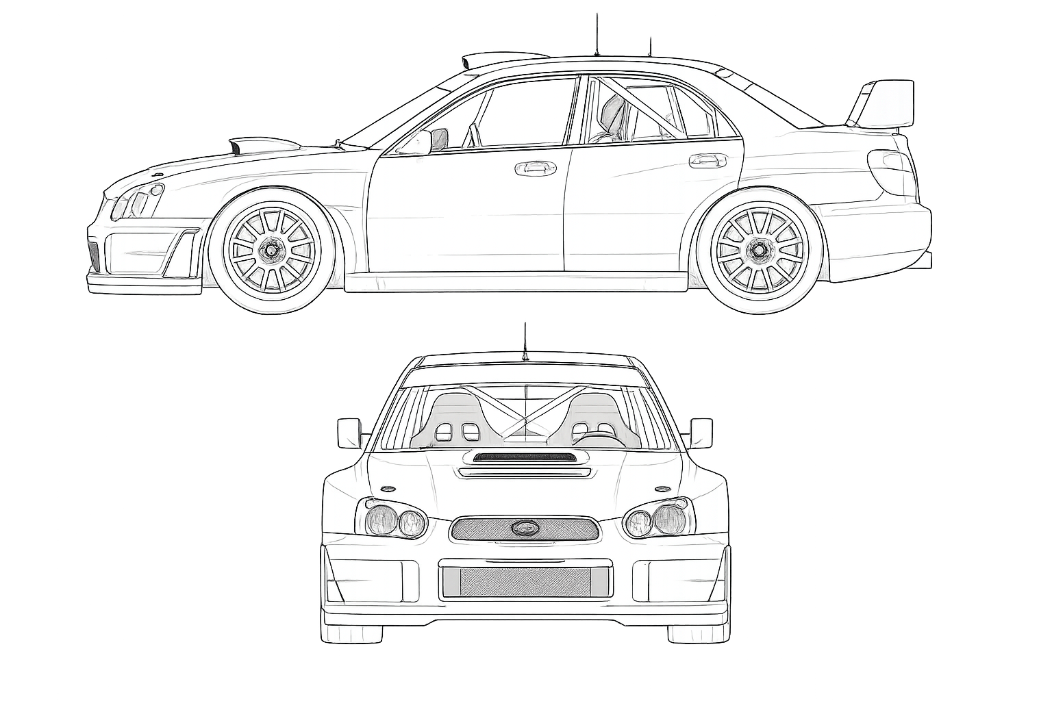 nákres Subaru Impreza WRC 2003 COBI 24650 | Cobishop.cz