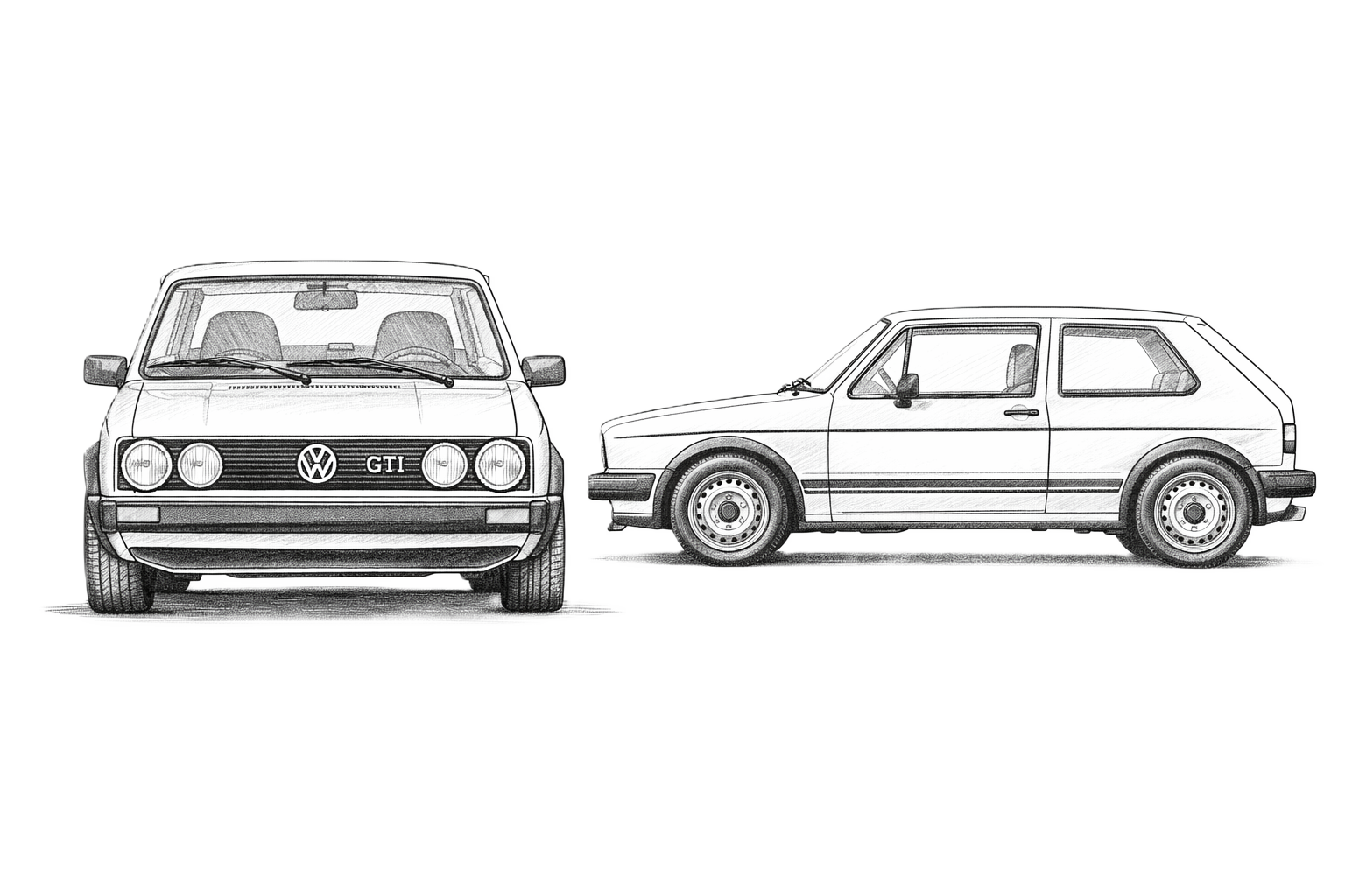 nákres VW Golf GTI (1976-1983) COBI 24662 | Cobishop.cz