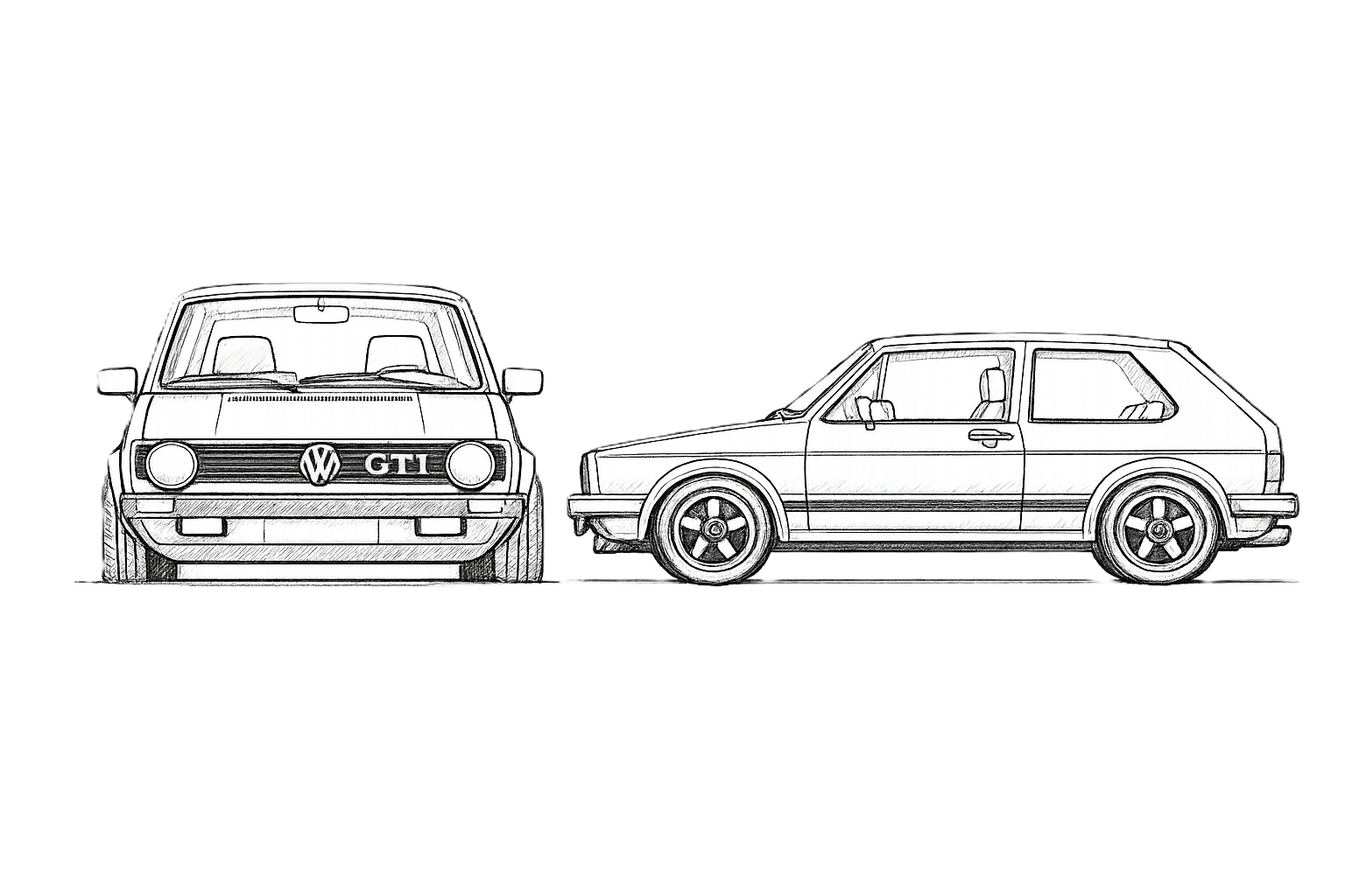 nákres WV Golf GTI COBI 24663 | Cobishop.cz