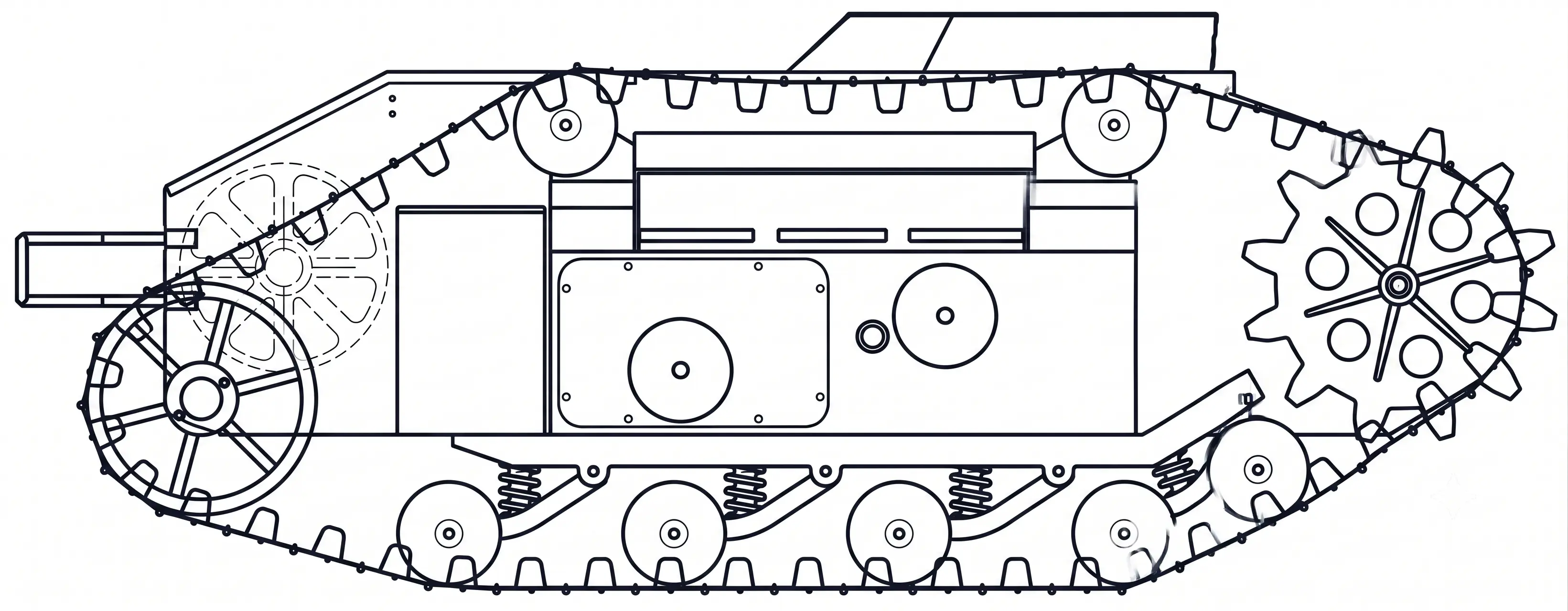 Bomba Goliath COBI 2680 nákres