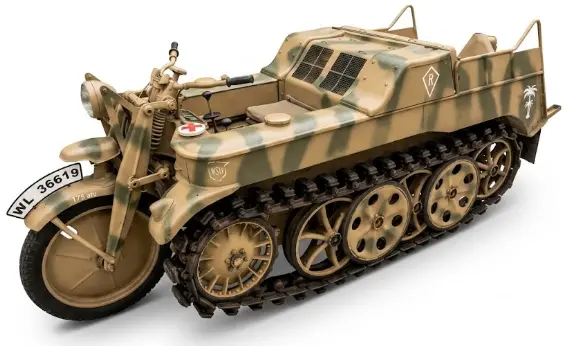 Německé kolopásové vozidlo kettenkrad COBI 2678