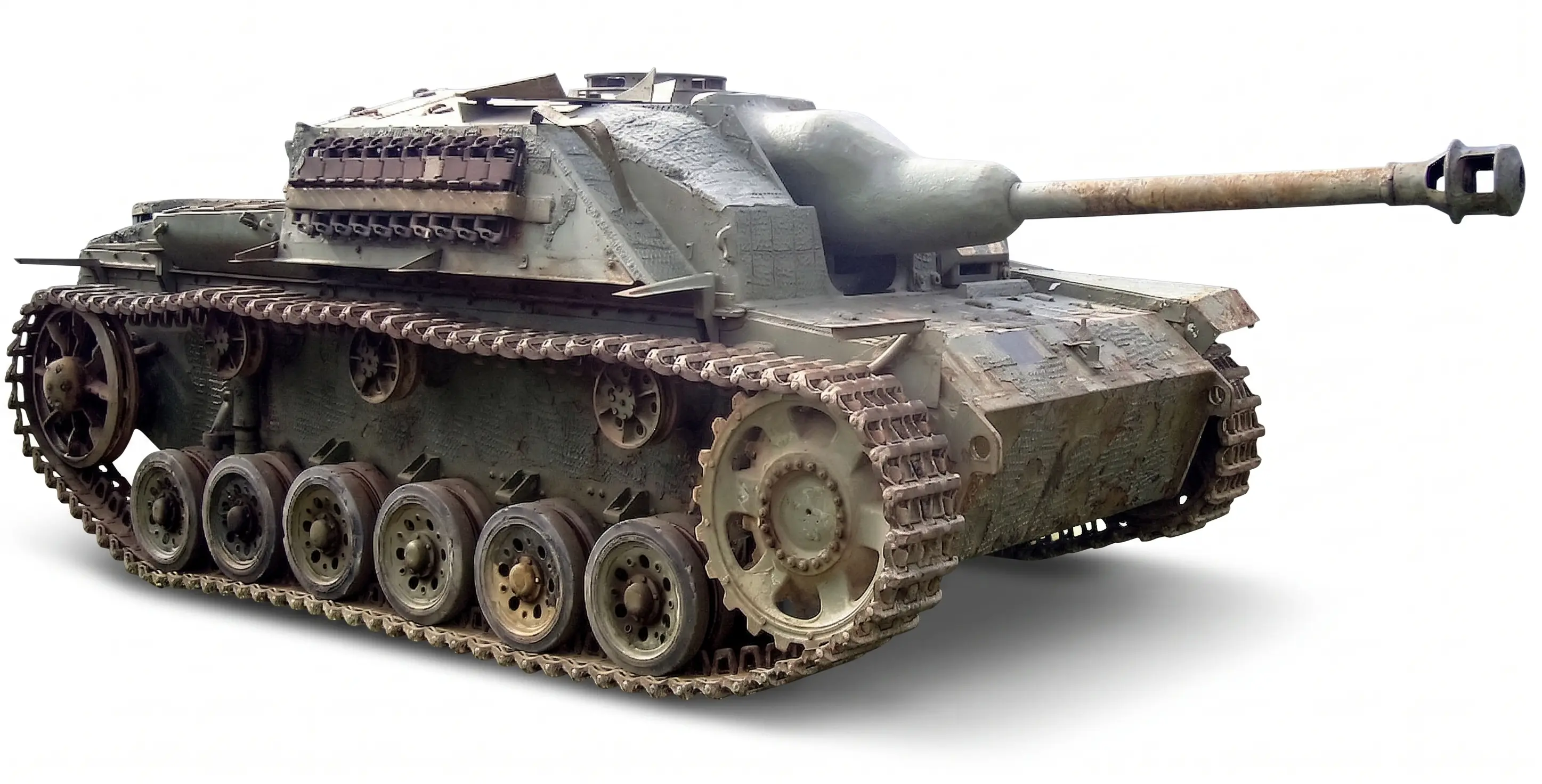 Přední pohled na tank Sturmgeshütz III COBI 2676