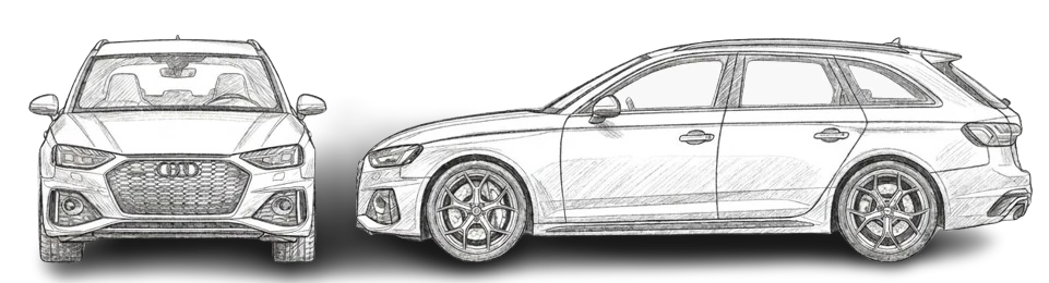 nákres vozu Audi RS 4 Cycling madness COBI 24671 | Cobishop.cz
