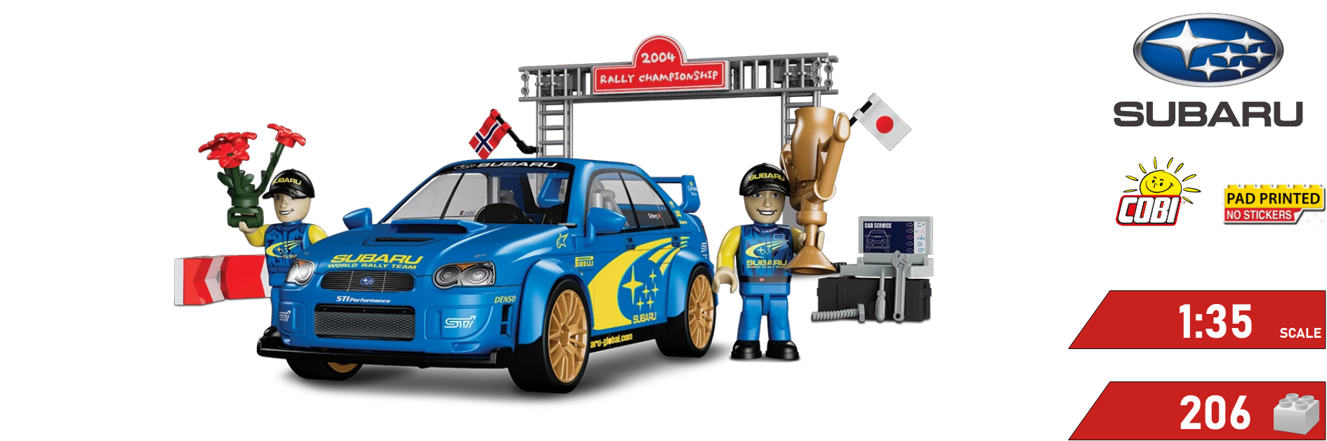 banner automobil Subaru Impreza WRC 2004 COBI 24652 | Cobishop.cz