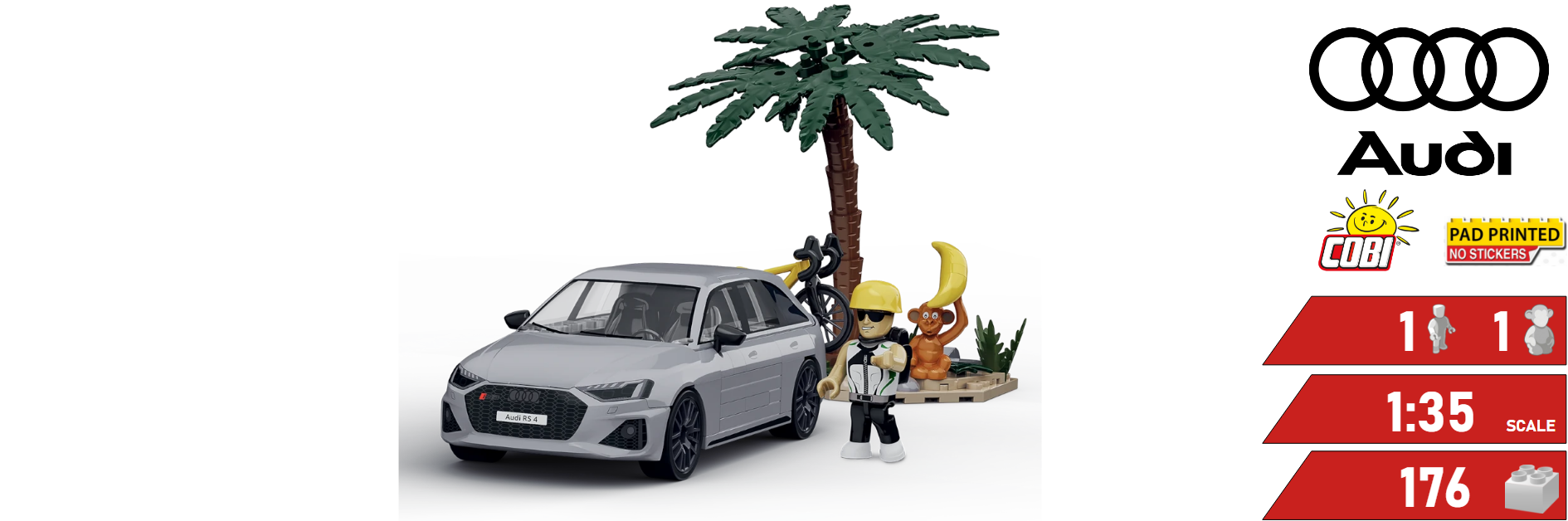 banner automobil Audi RS4 Cycling madnes COBI 24671 | Cobishop.cz