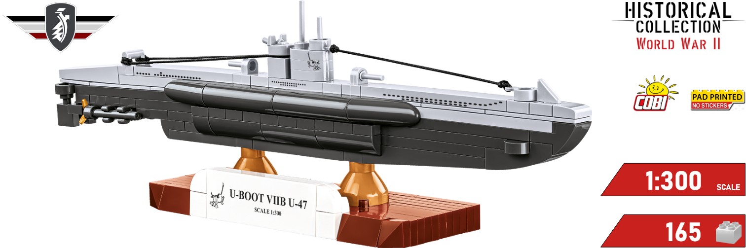 German submarine U-Boot VIIC U-47 COBI 4858 | Cobishop.cz