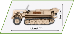 Nemecké polopásové vozidlo Sd.Kfz10 s poľnou kuchyňou COBI 2272 - Executive edition WWII - kopie