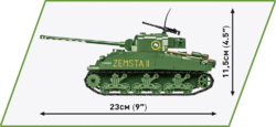 Amerikanischer Mittlerer Panzer Sherman M4A3 COBI 2570 - Worls War II - kopie