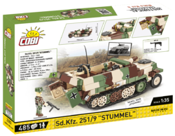 Deutscher Kettenpanzerwagen Sd.Kfz. 251/9 COBI 2283 - World War II 1:35