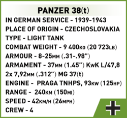 Leichter PANZER I AUSF. A COBI 2534 - World War II - kopie