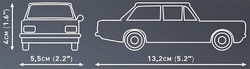 Car Opel Rekord C 1900L COBI 24598 - Youngtimer 1:35 - kopie